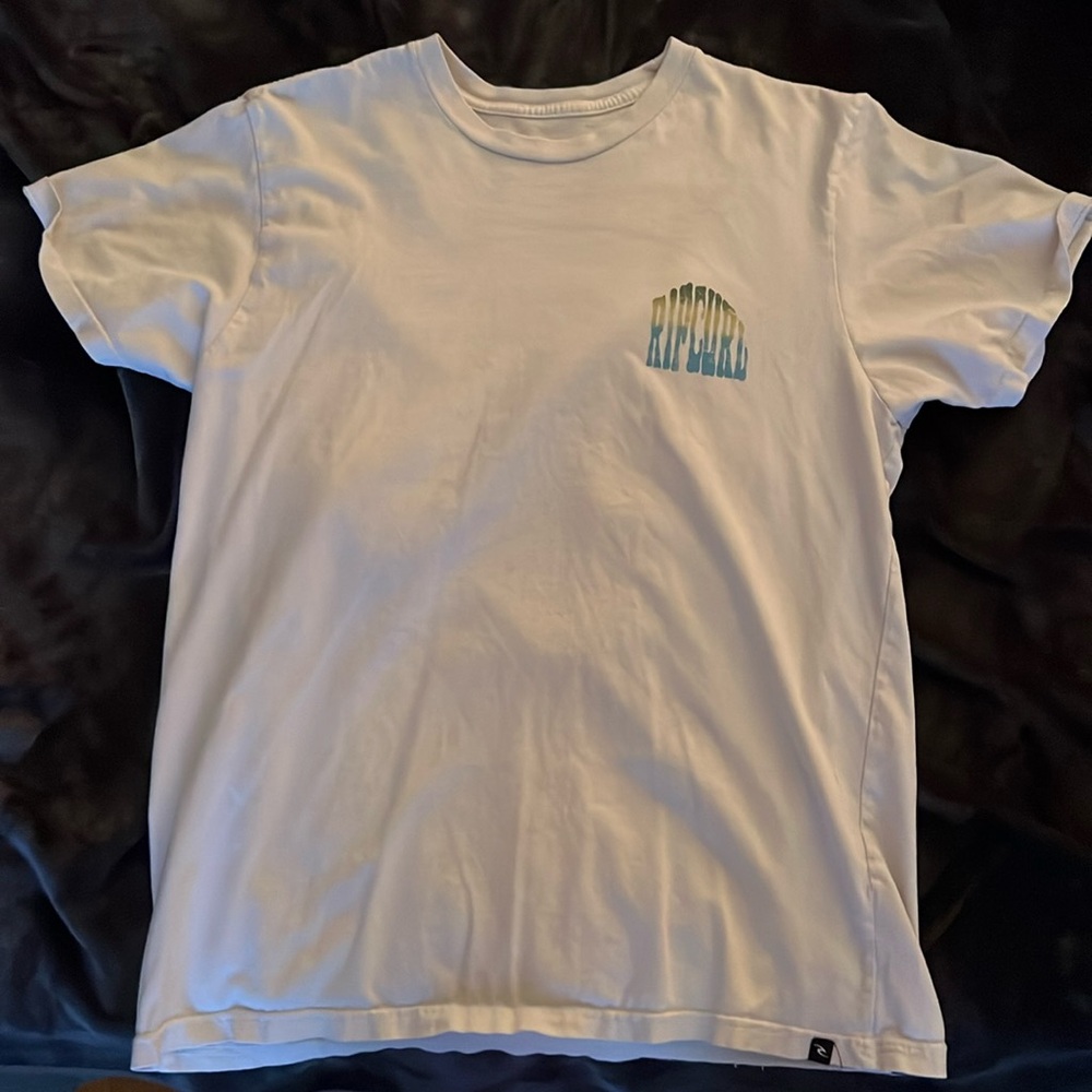 Ripcurl Mens Tshirt, medium. White.